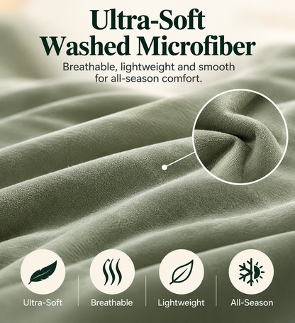 7-Pieces Microfiber Comforter Set