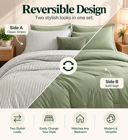 7-Pieces Microfiber Comforter Set